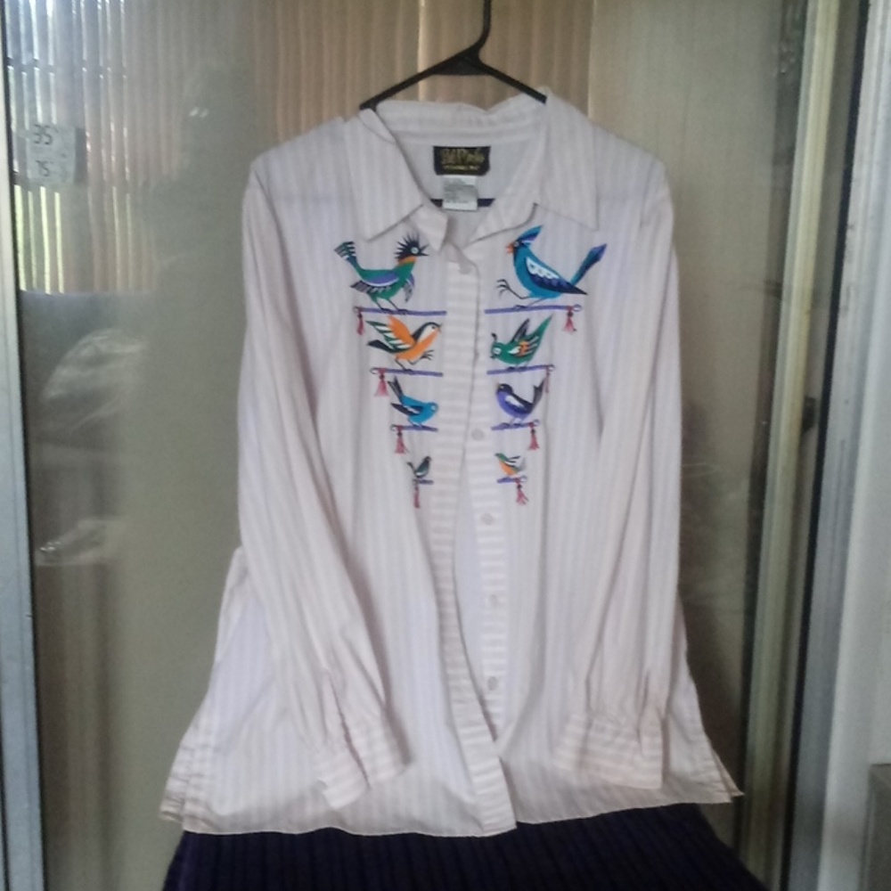 Bob Mackie women's long sleeve shirt